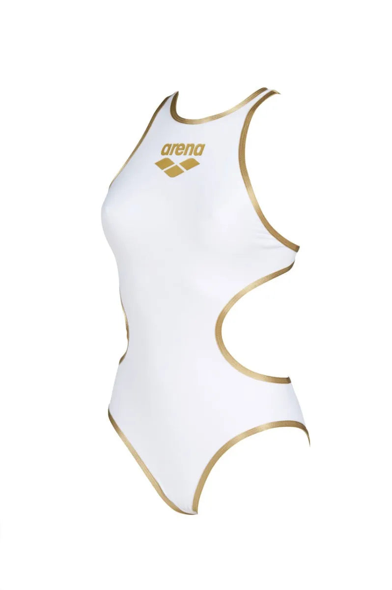 One Biglogo Swimsuit White Gold
