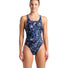 Arena Womens Rockin Swim Tech Multi Back Swimsuit - Multi/Water/Blue River/Plum