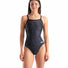Arena Womens Snakeskin Lightdrop Back Swimsuit - Black/Team Black