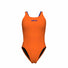 Arena Womens Solid Swim Tech Multi Back Swimsuit - Orange/Blue