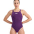 Arena Womens Solid Team Swim Pro Swimsuit - Plum/White