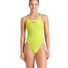 Arena Womens Solid Tech Back Swimsuit - Soft Green/Plum