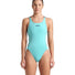 Arena Womens Solid Tech Back Swimsuit - Water/Navy