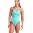Arena Womens Solid Tie Back Swimsuit - Water/Very Fuchsia