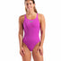 Arena Womens Team Swim Pro Back Solid Swimsuit - Very Fuchsia/Team Green