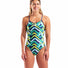 Arena Womens Texture Tie Back Swimsuit - Multi/Navy/Navy