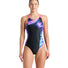 Arena Womens Dreamhline V Back Swimsuit - Black/Shocking Pink