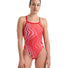 Arena Womens Challenge Back Marbled Swimsuit - Red