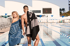 Arena Pool Soft Towel - Black | Allens Of Kingsbury