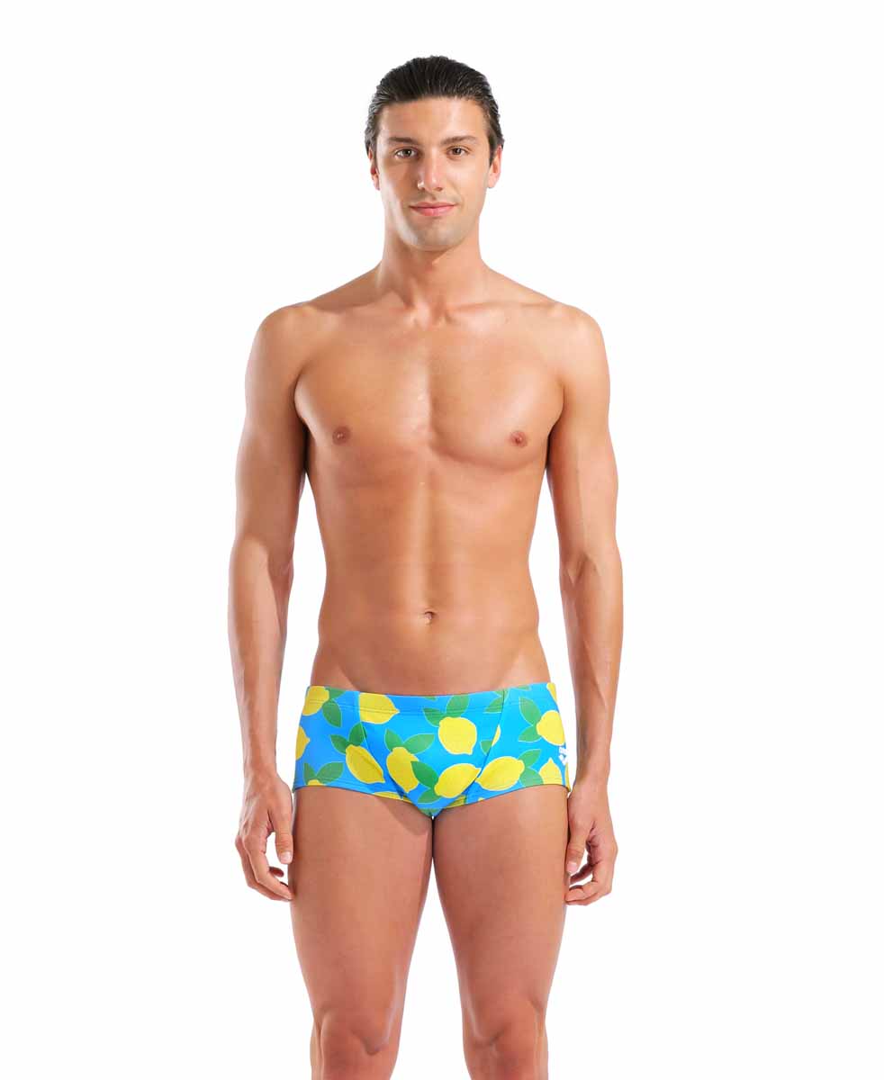 Arena Mens Lemons Low Waist Swim Short - Turquoise/Multi | Allens Of Kingsbury