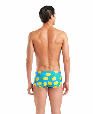 Arena Mens Lemons Low Waist Swim Short - Turquoise/Multi | Allens Of Kingsbury
