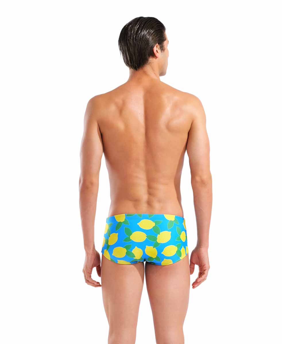 Arena Mens Lemons Low Waist Swim Short - Turquoise/Multi | Allens Of Kingsbury