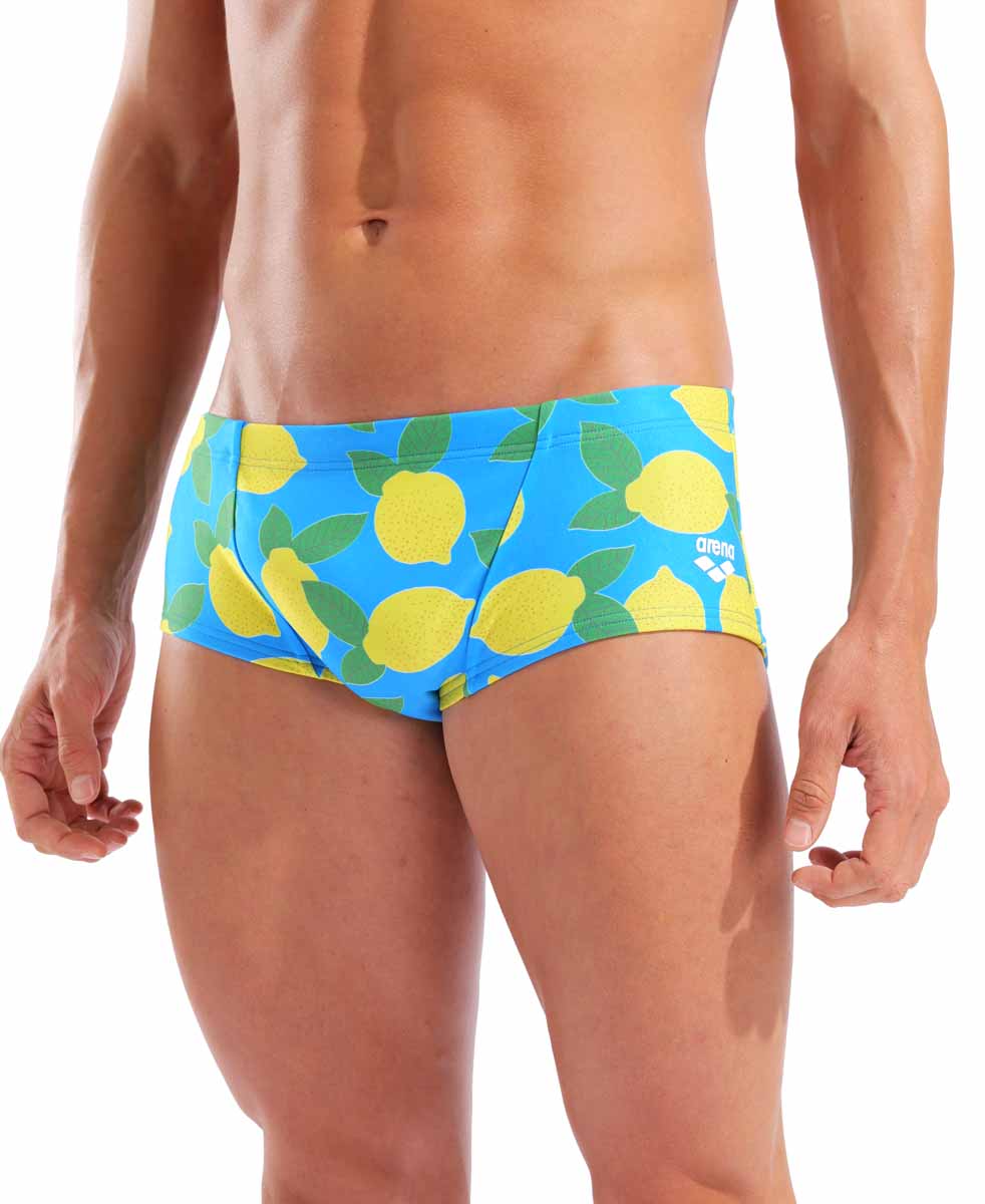 Arena Mens Lemons Low Waist Swim Short - Turquoise/Multi | Allens Of Kingsbury