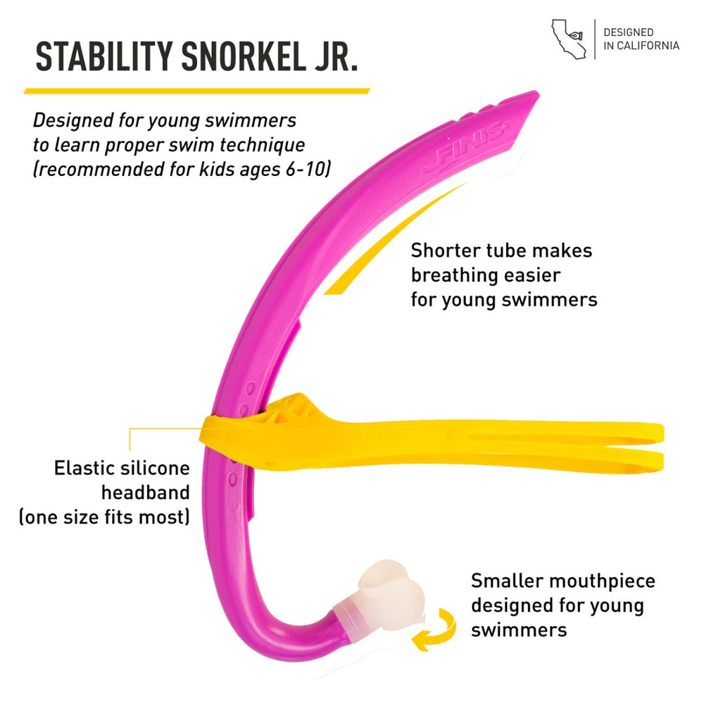 Finis Junior Stability Snorkel - Magical Magenta | Allens Of Kingsbury