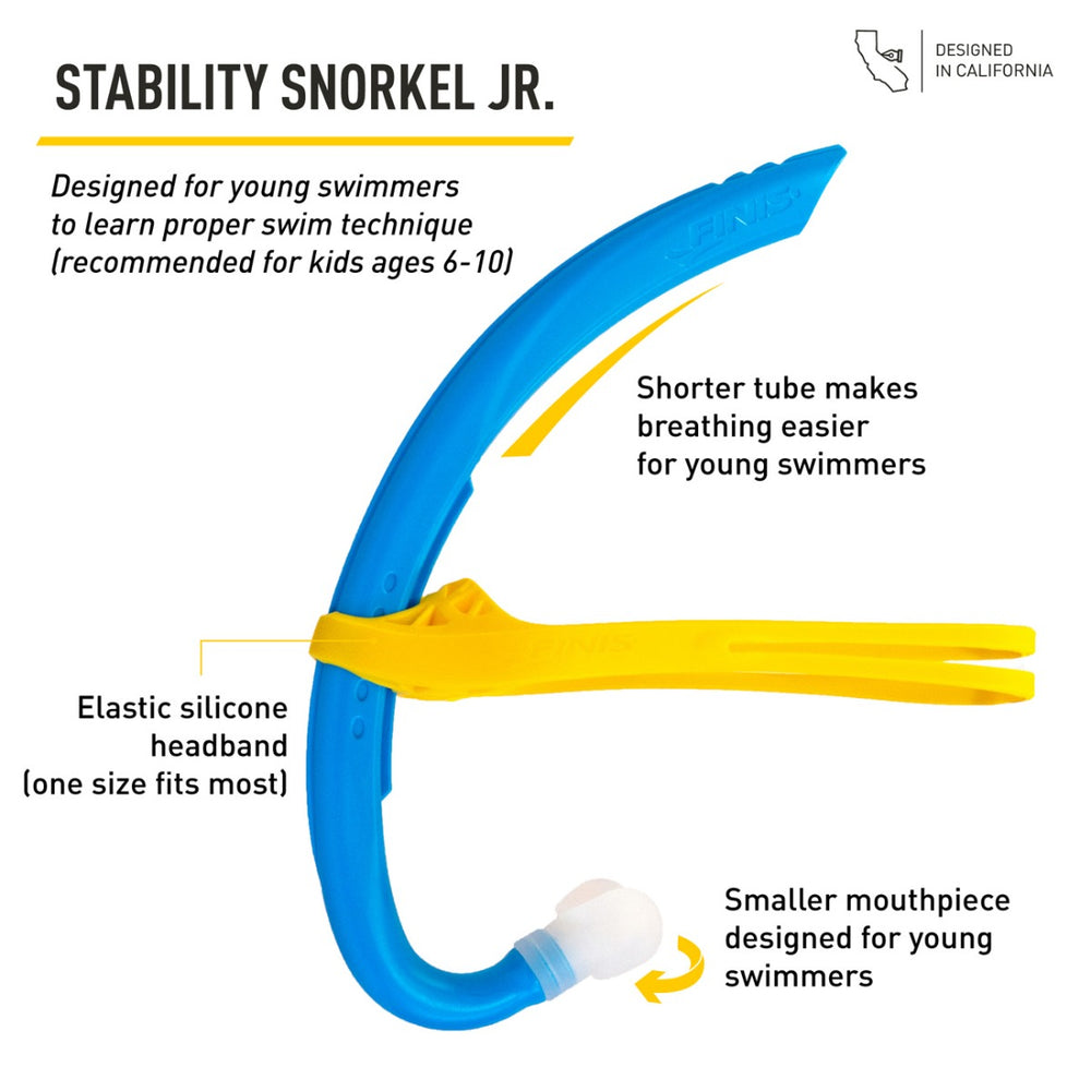 Finis Junior Stability Snorkel - Ocean Blue | Allens Of Kingsbury
