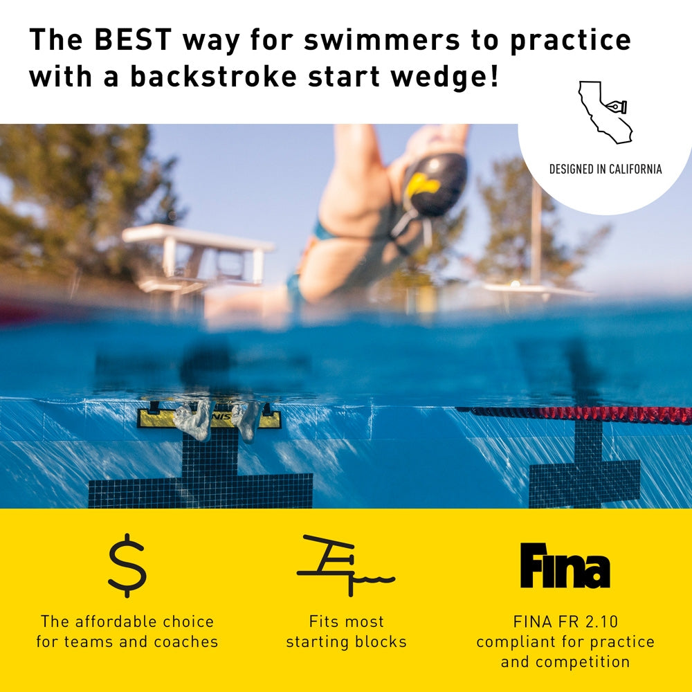 Finis Backstroke Wedge - Yellow | Allens Of Kingsbury
