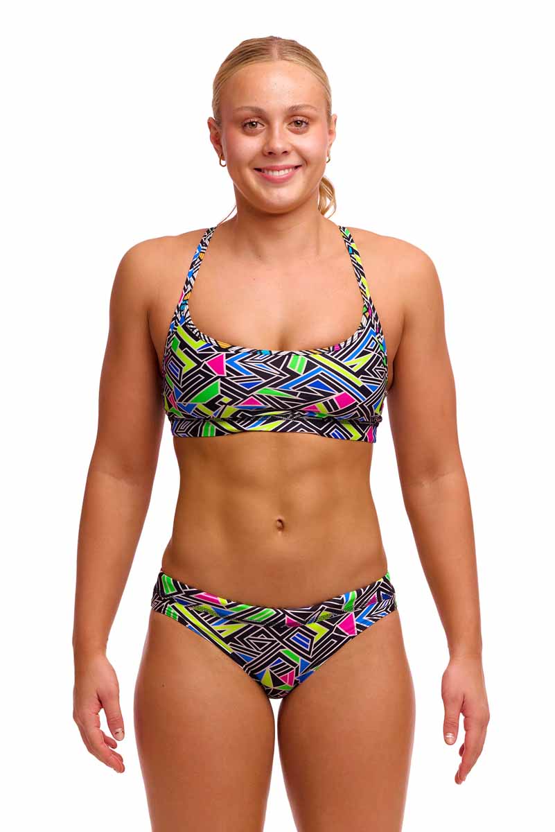 Funkita Ladies Bits Of Peace Sports Top - Multi | Allens Of Kingsbury