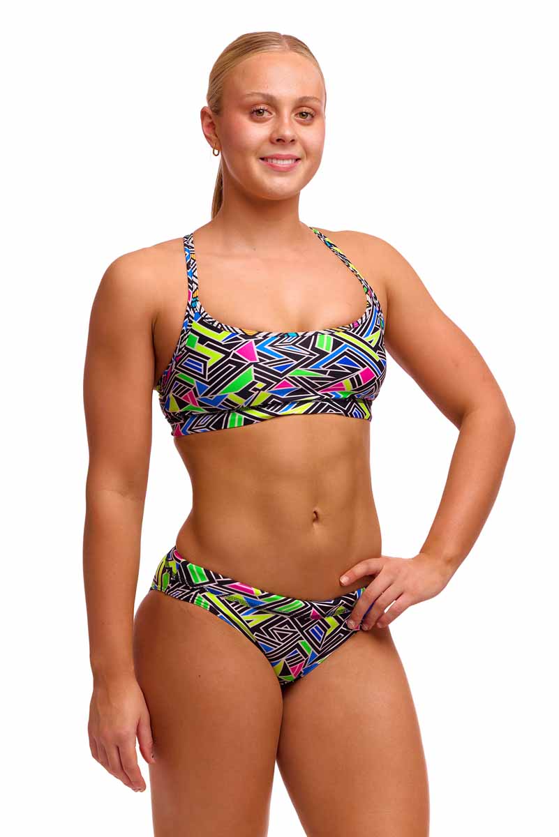 Funkita Ladies Bits Of Peace Sports Top - Multi | Allens Of Kingsbury