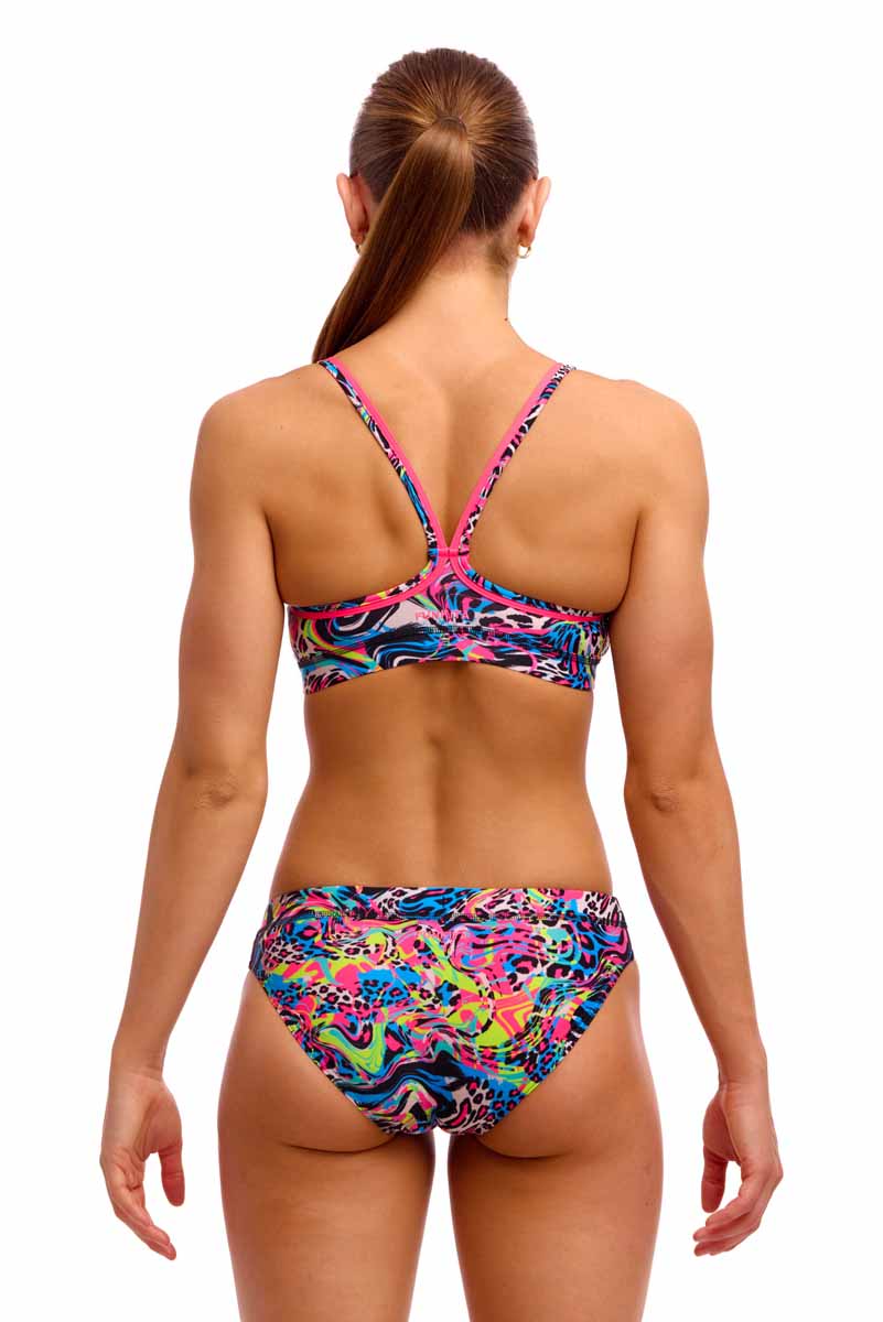 Funkita Ladies Lolly Leopard Sports Top - Multi | Allens Of Kingsbury