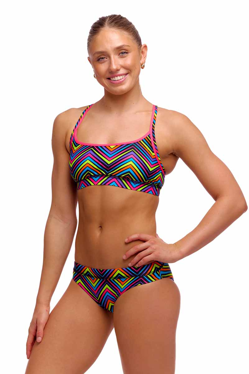 Funkita Ladies Up Down Sports Top - Multi | Allens Of Kingsbury