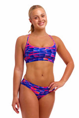 Funkita Ladies Warped Waves Sports Top - Multi | Allens Of Kingsbury
