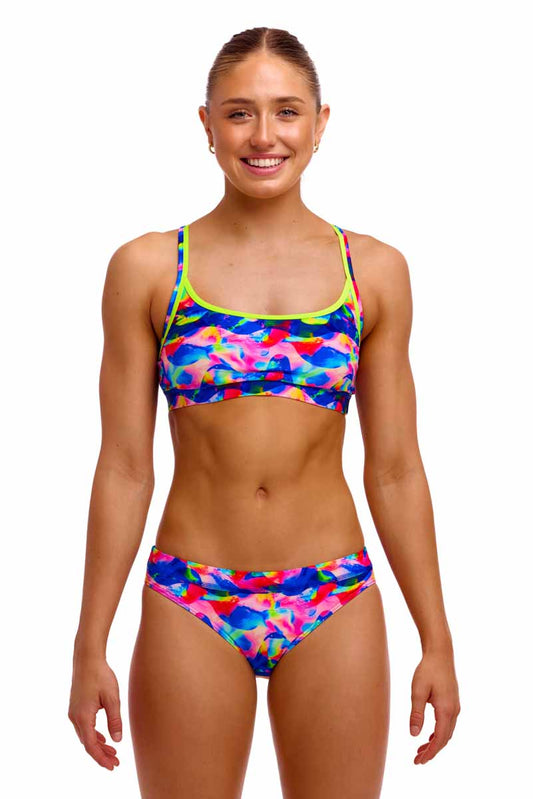Funkita Ladies Wet Wave Sports Top - Multi | Allens Of Kingsbury 801