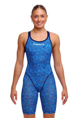 Funkita Ladies Pebble Beach Fast Legs One Piece - Blue | Allens Of Kingsbury