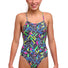 Funkita Girls Bits Of Peace Diamond Back One Piece Swimsuit - Multi