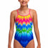 Funkita Girls Fly Time Diamond Back One Piece Swimsuit - Multi
