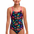 Funkita Girls Lost Leaf Diamond Back One Piece Swimsuit - Multi