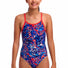 Funkita Girls Mad Cat Diamond Back One Piece Swimsuit - Multi