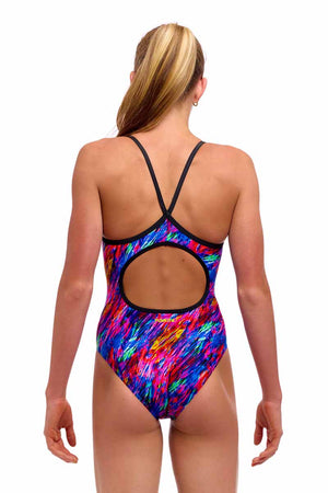 Funkita Girls Big Bang Diamond Back One Piece Swimsuit - Multi | Allens Of Kingsbury