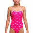 Funkita Girls Flaming Go Gos Strapped In One Piece Swimsuit - Pink
