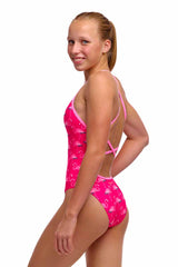 Funkita Girls Flaming Go Gos Strapped In One Piece Swimsuit - Pink | Allens Of Kingsbury