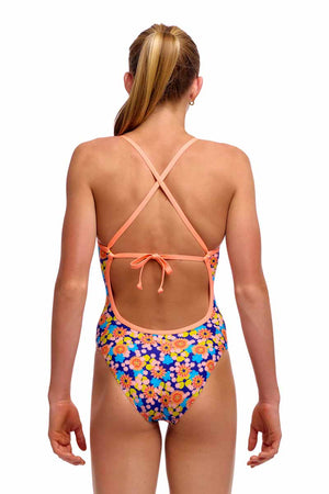 Funkita Girls Killer Flowers Tie Me Tight One Piece Swimsuit - Multi | Allens Of Kingsbury