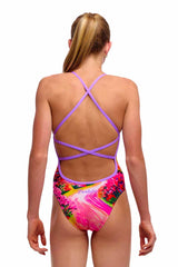 Funkita Girls Meadow Made Strapped In One Piece Swimsuit - Multi | Allens Of Kingsbury