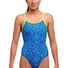 Funkita Girls Pebble Beach Diamond Back One Piece Swimsuit - Blue
