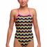 Funkita Girls Rainbowie Strapped In One Piece Swimsuit - Multi