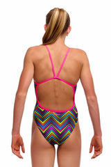 Funkita Girls Up Down Single Strap One Piece Swimsuit - Multi | Allens Of Kingsbury