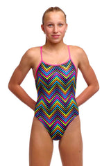Funkita Girls Up Down Single Strap One Piece Swimsuit - Multi | Allens Of Kingsbury