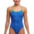 Funkita Ladies Pebble Beach Diamond Back One Piece Swimsuit - Blue