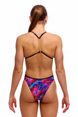 Funkita Ladies Big Bang Twisted One Piece Swimsuit - Multi | Allens Of Kingsbury