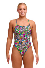 Funkita Ladies Bitsy Boss Single Strength One Piece Swimsuit - Multi | Allens Of Kingsbury