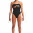Funkita Ladies Bronzed Strapped In One Piece Swimsuit - Black/Bronze