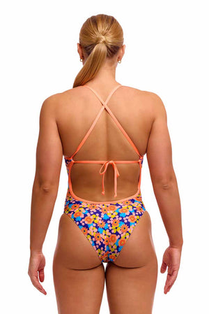 Funkita Ladies Killer Flowers Tie Me Tight One Piece Swimsuit - Multi | Allens Of Kingsbury
