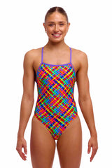 Funkita Ladies Bread Basket Tie Me Tight One Piece Swimsuit - Multi | Allens Of Kingsbury
