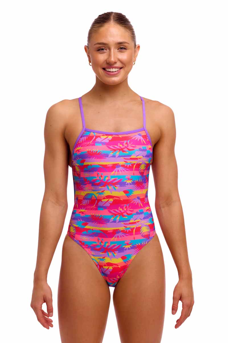 Funkita Ladies Leave In Single Strength One Piece Swimsuit - Multi | Allens Of Kingsbury