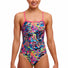 Funkita Ladies Lolly Leopard Single Strap One Piece Swimsuit - Multi