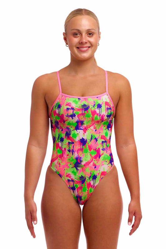 Funkita Ladies Splat Spot Single Strength One Piece Swimsuit - Multi | Allens Of Kingsbury 801
