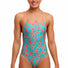Funkita Ladies Star Party Single Strength One Piece Swimsuit - Blue/Coral